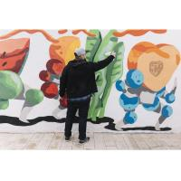 Sip and paint: Graffiti style